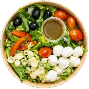 Salade mozza coquillette